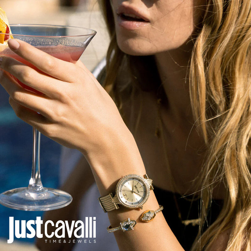 Just Cavalli Women's Gold Watch, Champagne Dial | Jc1l169m0025 by i-watch