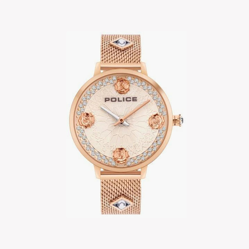 Police Women's Rose Gold Watch, Stainless Steel | Pl-16031msr_32mm by i-watch