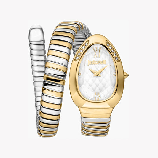 Montre analogique pour femme Just Cavalli en acier inoxydable JC1L223M0055