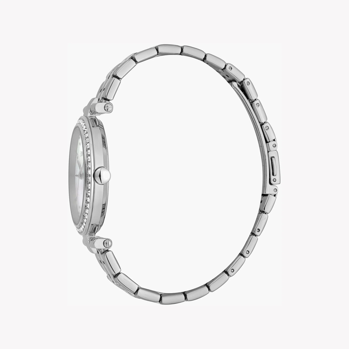 ESPRIT Women's Watch with Silver Stainless Steel Case and Silver Stainless Steel Band