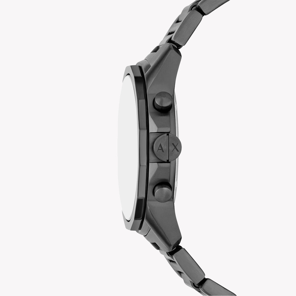 A|X ARMANI EXCHANGE AX1765 BOLD VISION - MEN'S GREY STAINLESS STEEL WATCH WITH BLACK DIAL-i-Watch-2