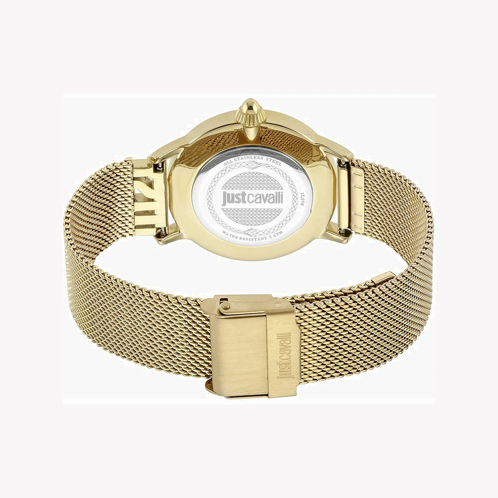 Just Cavalli Women's Gold Stainless Steel Watch, Silver Dial | Jc1l078m0065 by i-watch