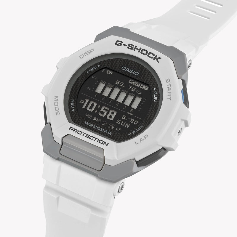 Casio G-Shock Men's White Resin Watch, Digital Display | Gbd-300-7er by i-watch