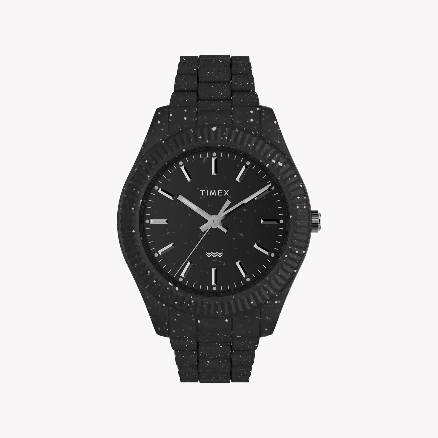 Timex Mens Legacy Ocean Black Case and Bracelet with Black Dial TW2V77000 Men's Watch