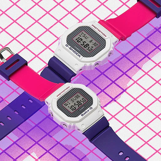 Casio G-Shock Dw-5600thb-7dr - Vibrant Adventure Timepiece With Multicolor Band & White Case by i-watch