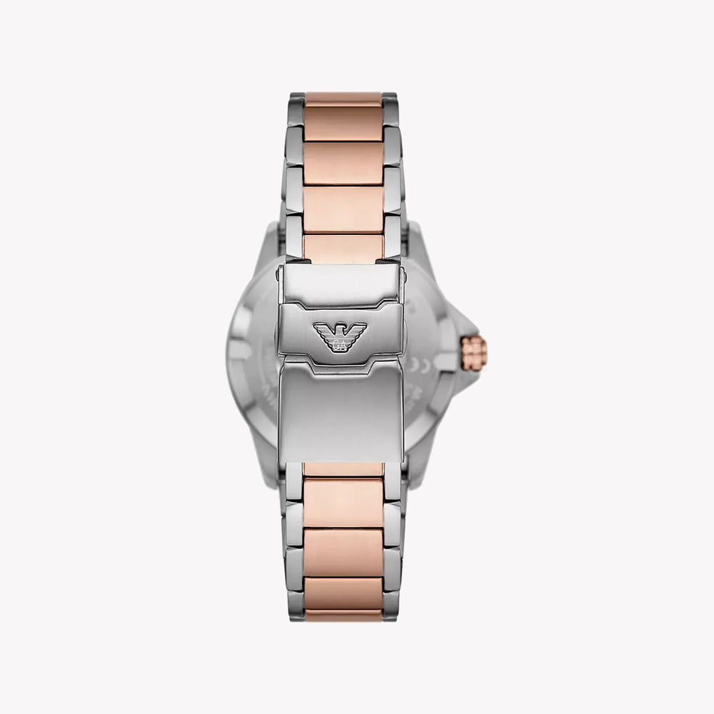 Emporio Armani Women's Silver/Rose Gold Watch, White Dial | Ar11591 by i-watch