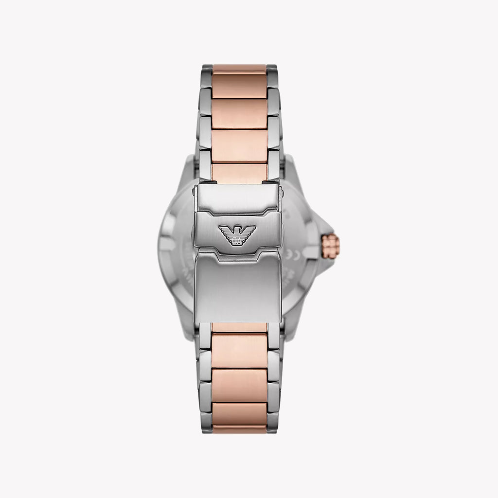 EMPORIO ARMANI AR11591 - ELEGANT TIMEPIECE - SILVER & ROSE GOLD WOMEN'S WATCH-i-Watch-3