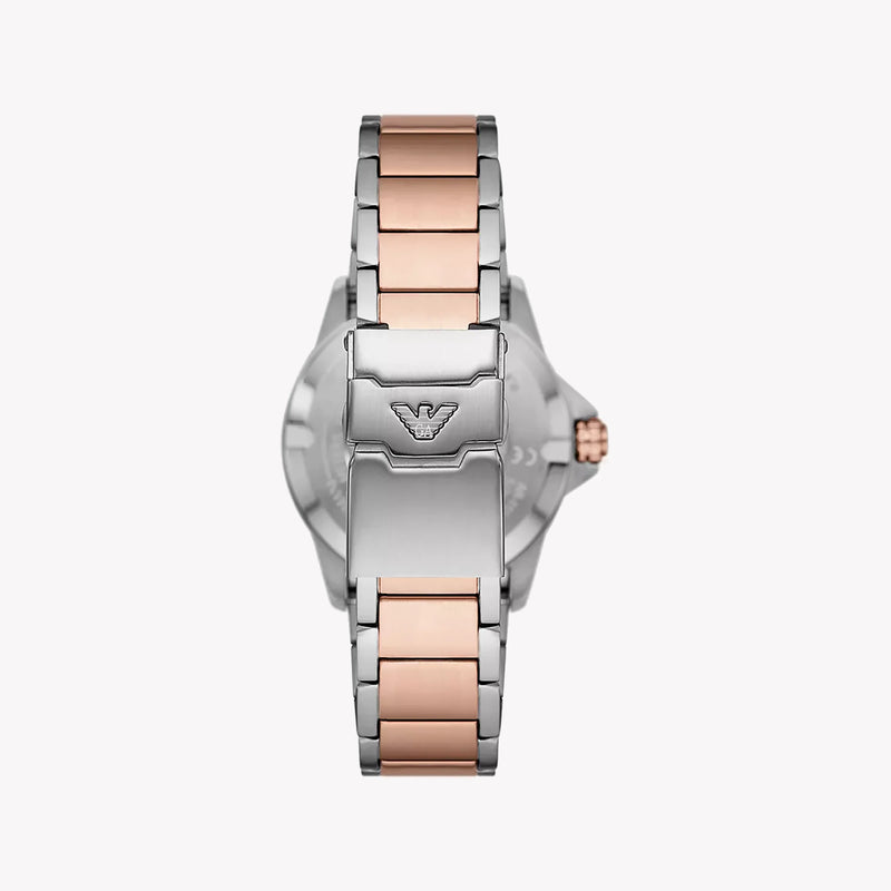 Emporio Armani Women's Silver/Rose Gold Watch, White Dial | Ar11591 by i-watch