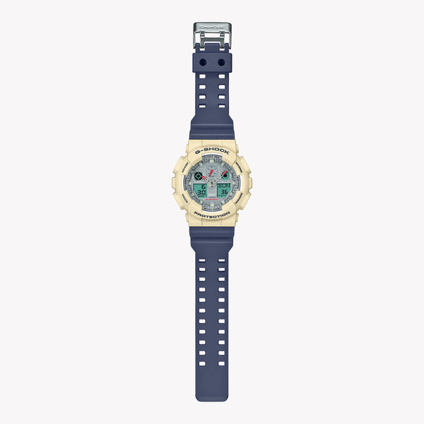 G-Shock Men's White Resin Watch, Digital Dial | Ga-100pc-7a2dr by i-watch