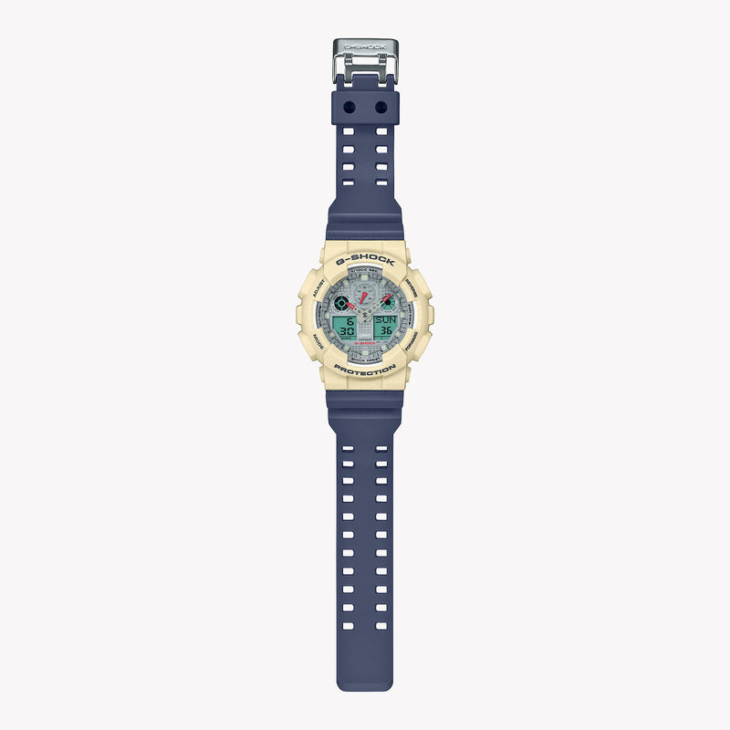 G-Shock Men's White Resin Watch, Digital Dial | Ga-100pc-7a2dr by i-watch