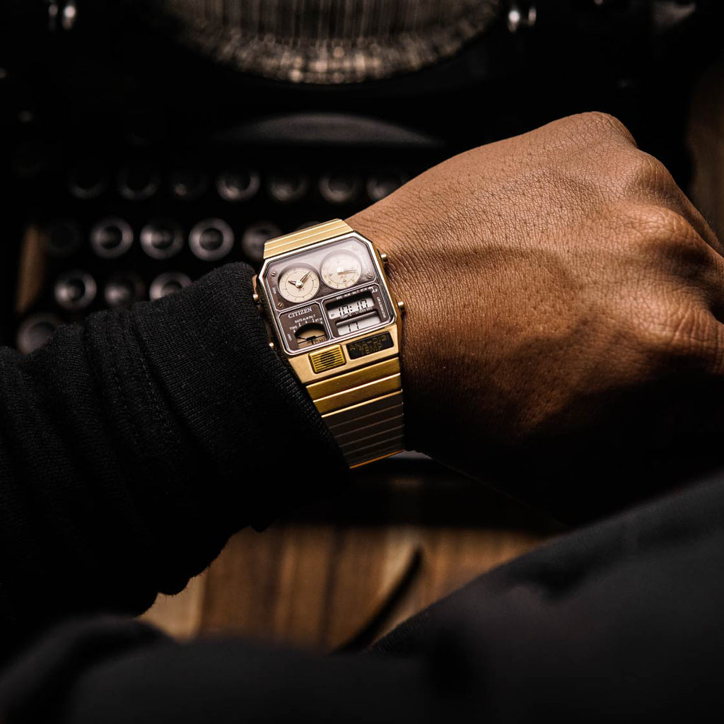 CITIZEN JG2103-72X - ELITE GOLD TIMEPIECE - VERSATILE MEN'S WATCH with Analog-Digital Display-i-Watch-2