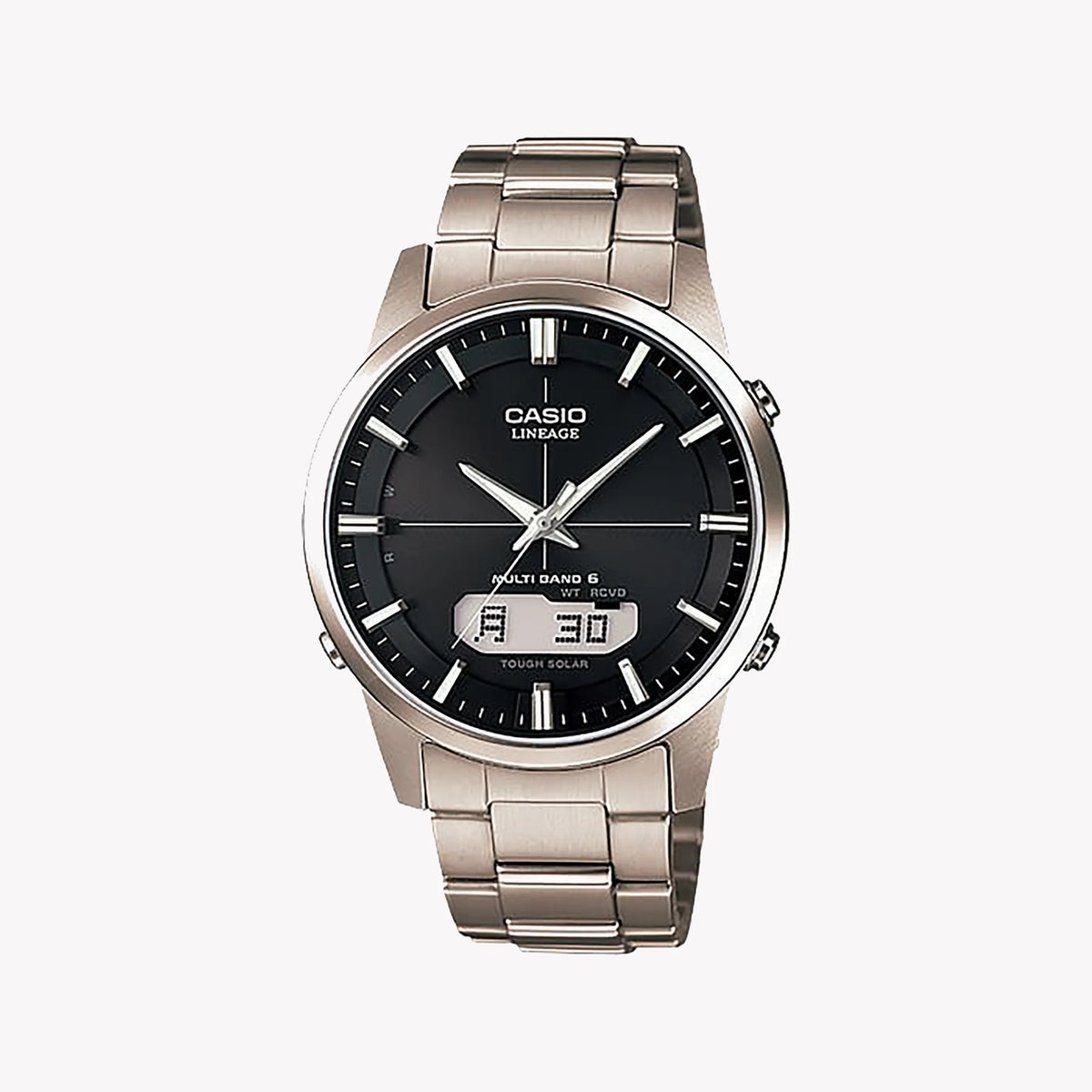 Casio Men's Silver Stainless Steel Watch, Black Dial | Lcw-M170td-1aer by i-watch