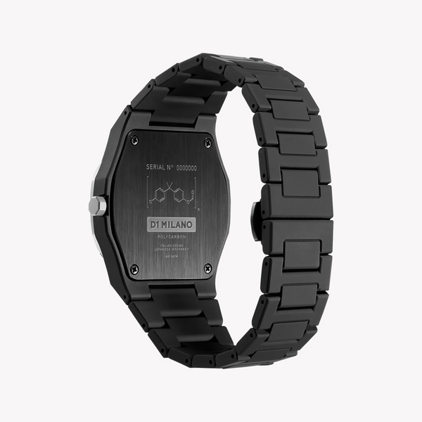 D1 MILANO Men's Silver Watch, Black Band | D1-PCBJ14 by i-watch