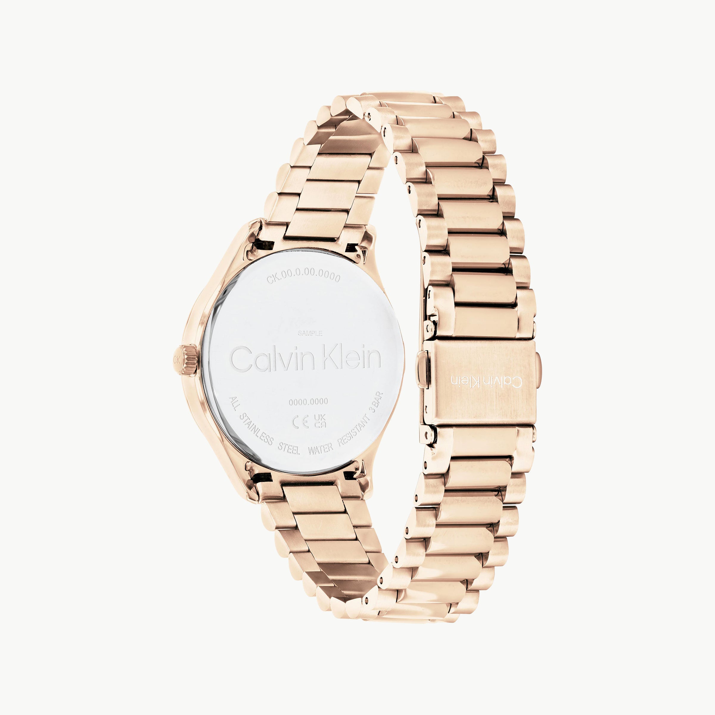 CK CALVIN KLEIN NEW COLLECTION - BOLD RED DIAL GOLD STAINLESS STEEL WOMEN'S WATCH-i-Watch-3