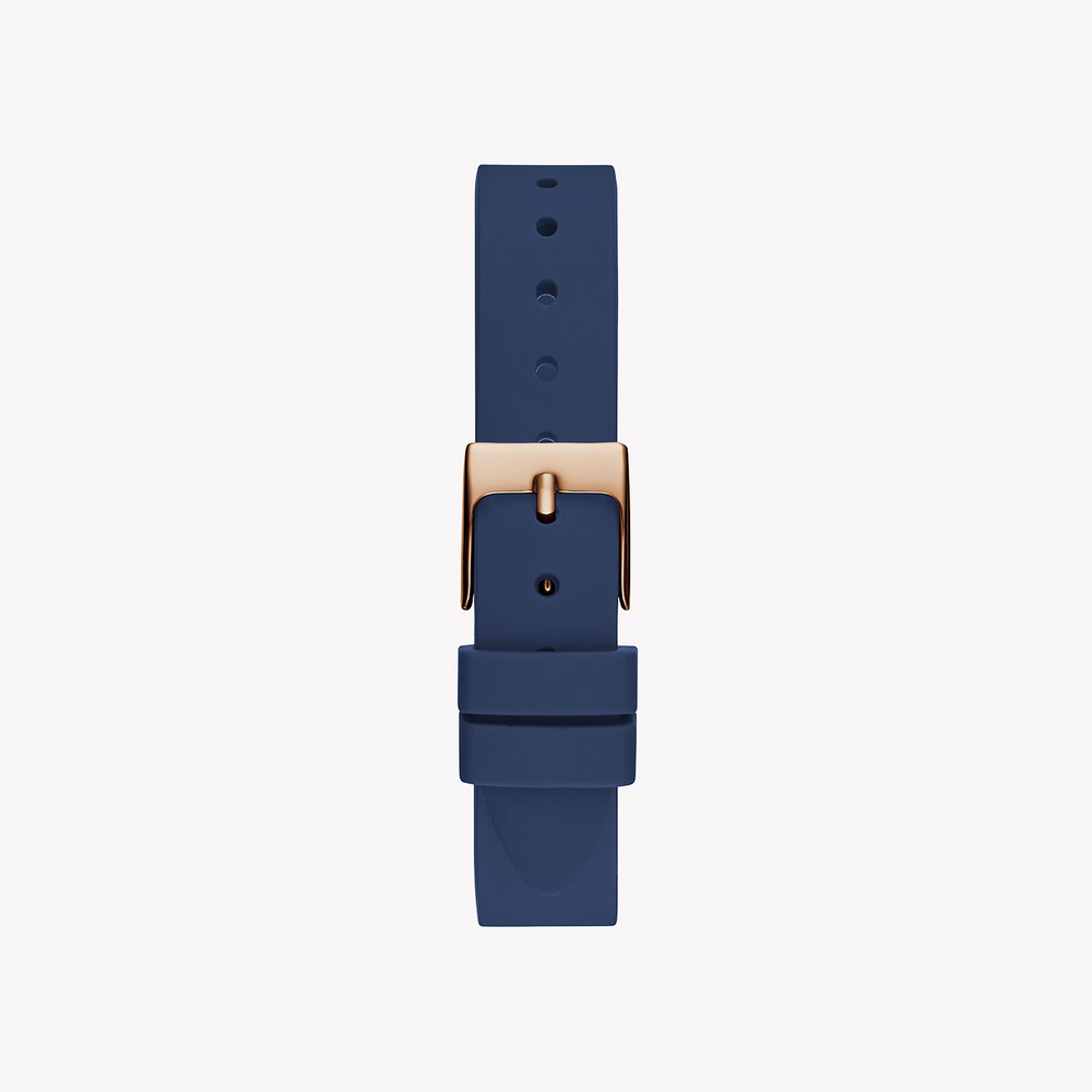 Guess Women's Rose Gold Watch, Blue Silicone Band | Gw0591l1 by i-watch