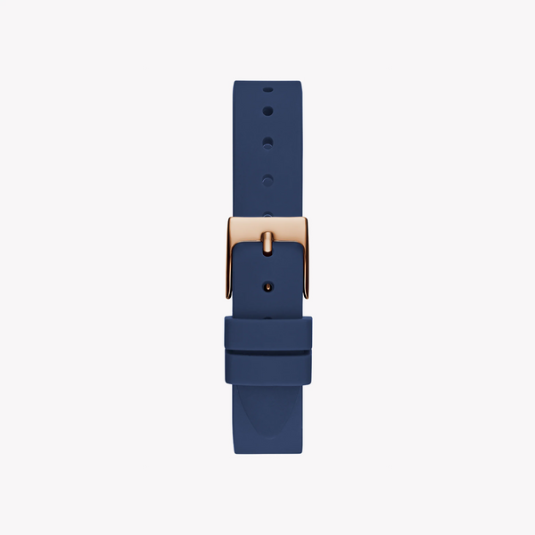 Guess Women's Rose Gold Watch, Blue Silicone Band | Gw0591l1 by i-watch