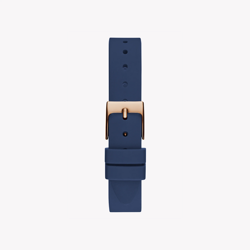 Guess Women's Rose Gold Watch, Blue Silicone Band | Gw0591l1 by i-watch