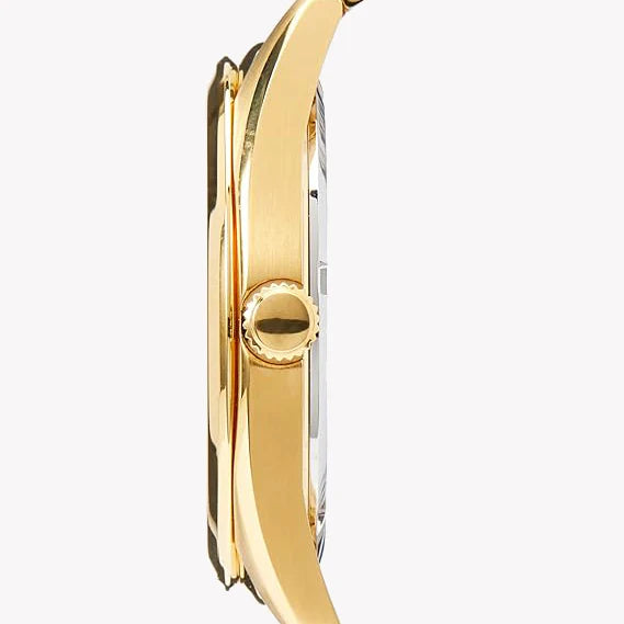 Seiko Men's Gold Stainless Steel Watch, White Dial | Sur314p1 by i-watch