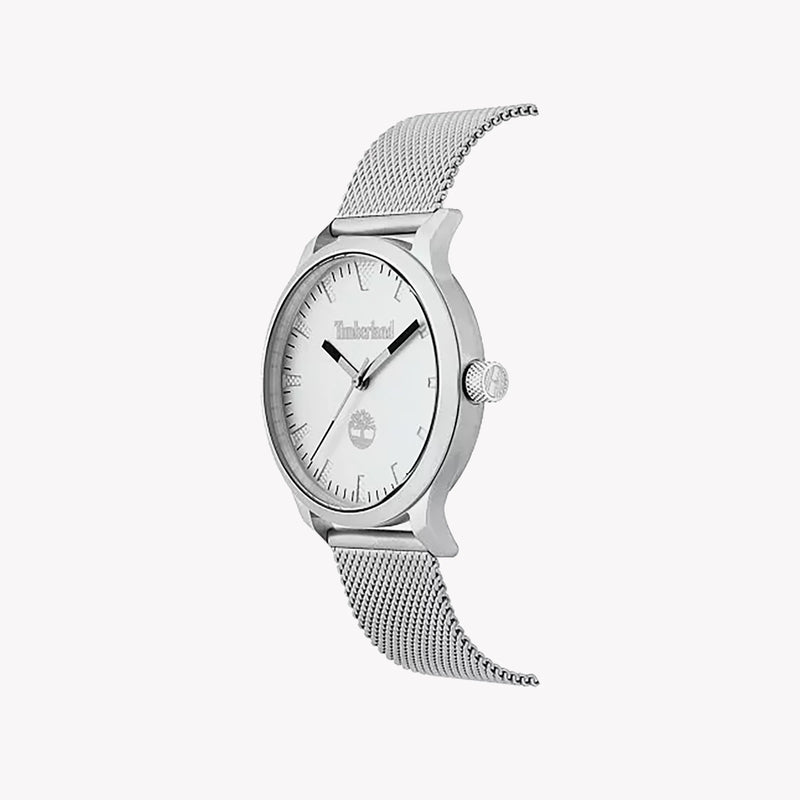 Timberland Men's Silver Stainless Steel Watch, White Dial | Tbl15420js04mm by i-watch
