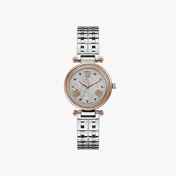 Guess Women's Rose Gold Watch, Silver Dial | Y47004l1mf by i-watch