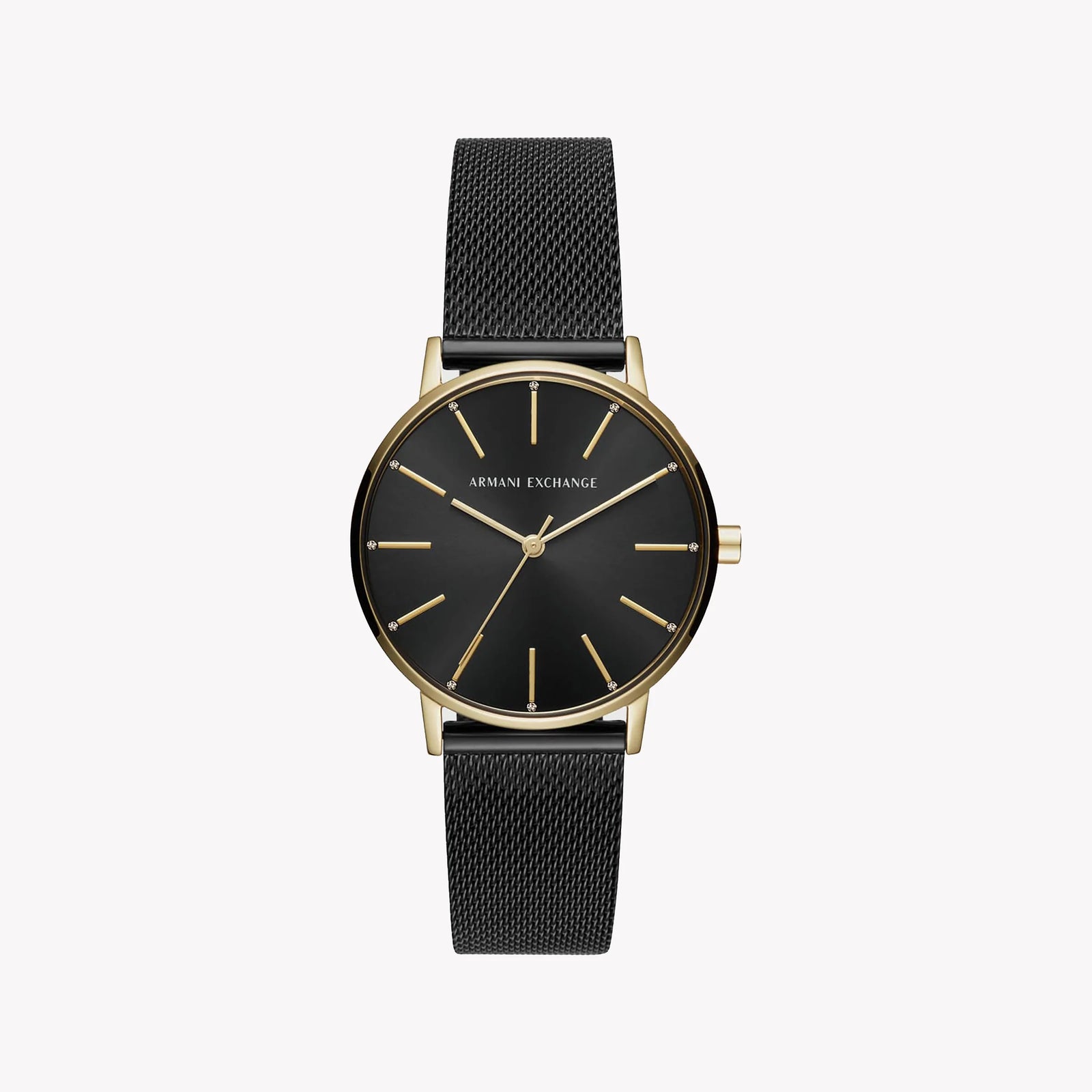 ARMANDI EXCHANGE AX5548 - BOLD SOPHISTICATION WOMEN'S TIMEPIECE IN GOLD & BLACK