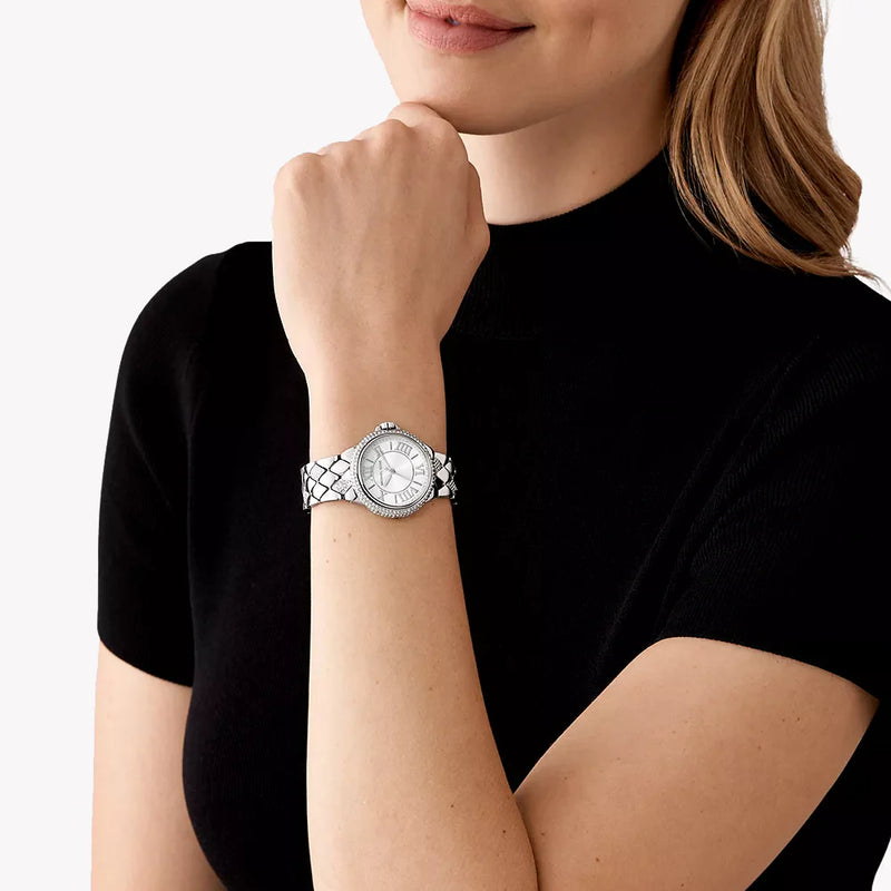 Michael Kors Women's Silver Stainless Steel Watch, Silver Dial | Mk4804 by i-watch