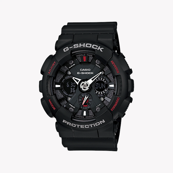Casio G-Shock Ga-120-1a Adventure Seal - Men's Bold Black Resin Watch by i-watch