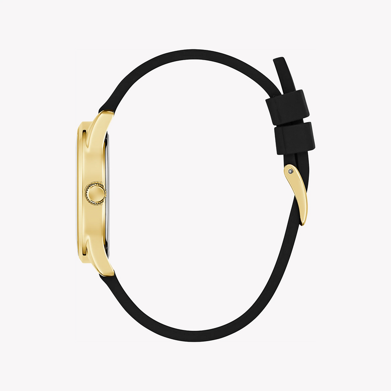 Guess Women's Gold Stainless Steel, Black Silicone | Gw0755l3 by i-watch