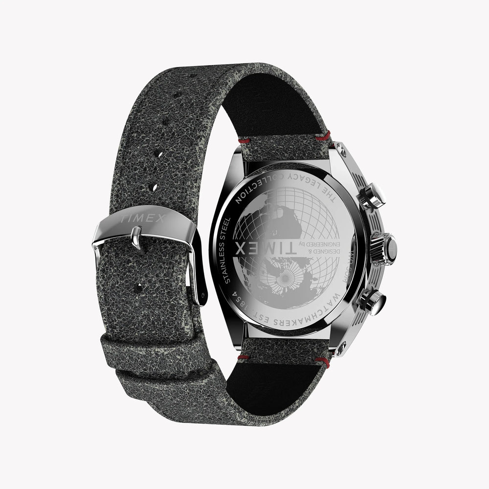 Timex Men's Legacy Tonneau, Black Dial/Black Leather | Tw2u14100zv by i-watch