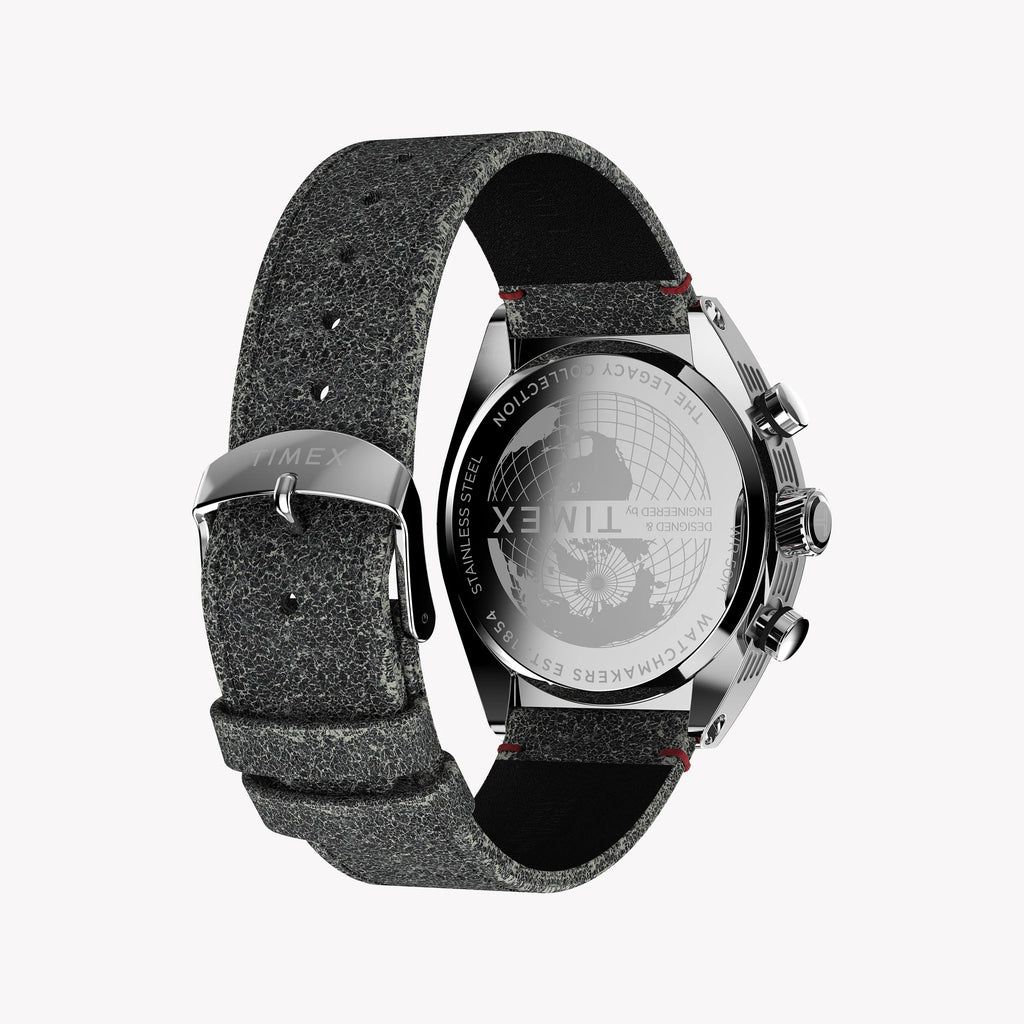 TIMEX LEGACY TONNEAU SST - BOLD BLACK DIAL & LEATHER STRAP MEN'S WATCH-i-Watch-2