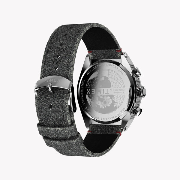 Timex Men's Legacy Tonneau, Black Dial/Black Leather | Tw2u14100zv by i-watch