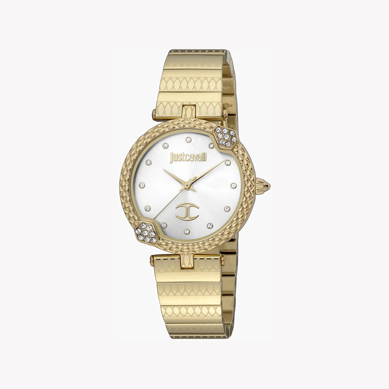 Just Cavalli Women's Gold Stainless Steel Watch, Silver Dial | Jc1l197m0065 by i-watch