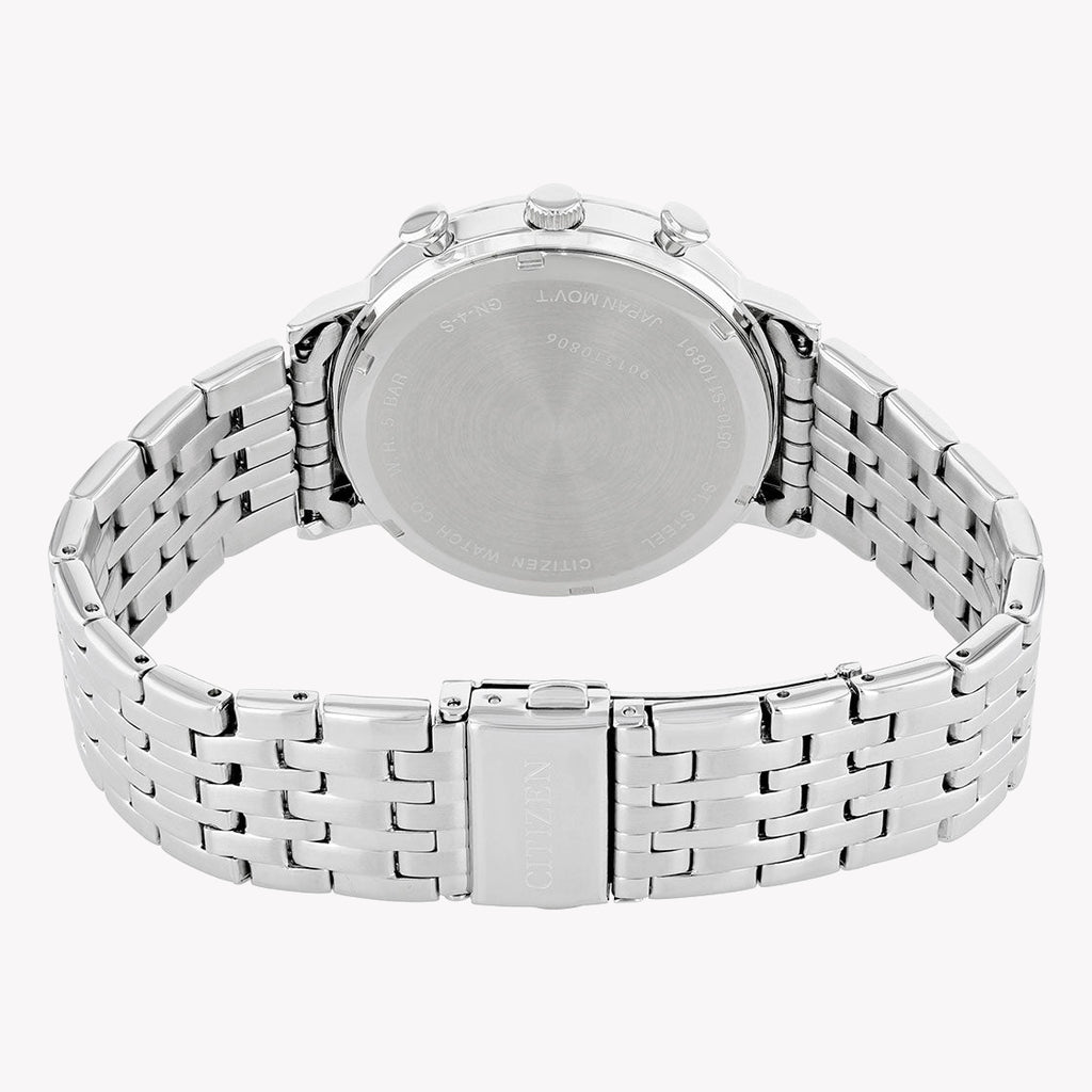 CITIZEN AN3610-55E - STRIKING SILVER STAINLESS STEEL MEN'S CHRONOGRAPH WATCH-i-Watch-4