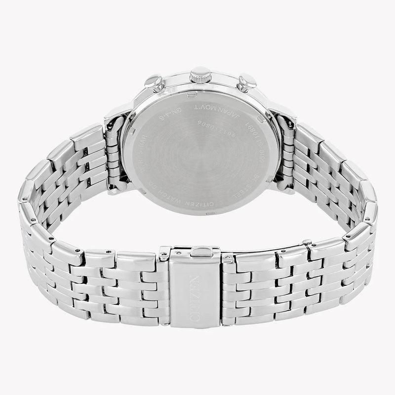 Citizen Men's Silver Stainless Steel Watch, Black Dial | An3610-55e by i-watch