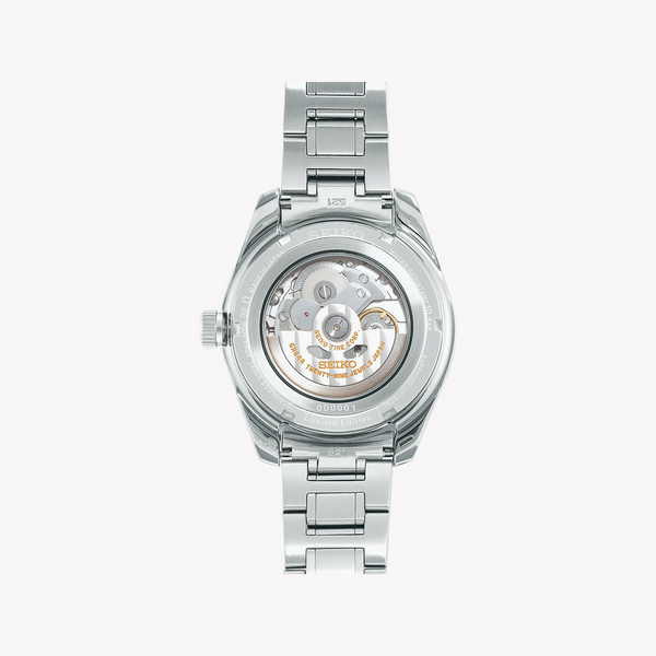 Seiko Men's Blue Steel Watch, White Dial | Spb223j1