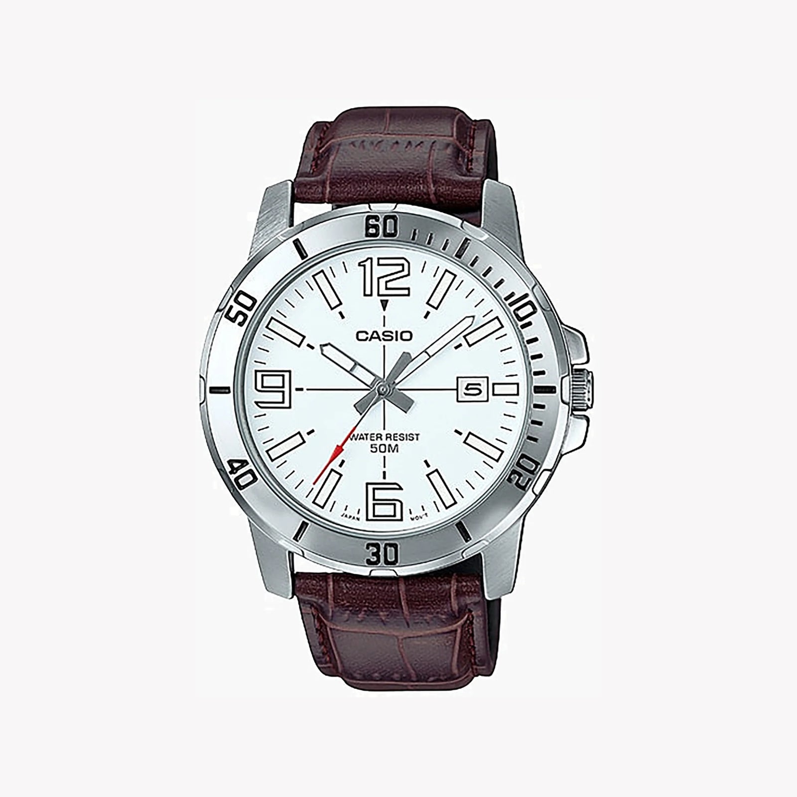 Casio Mtp-Vd01l-7bvudf - Sporty Elegance Men's Watch With Leather Strap & Classic Dial by i-watch