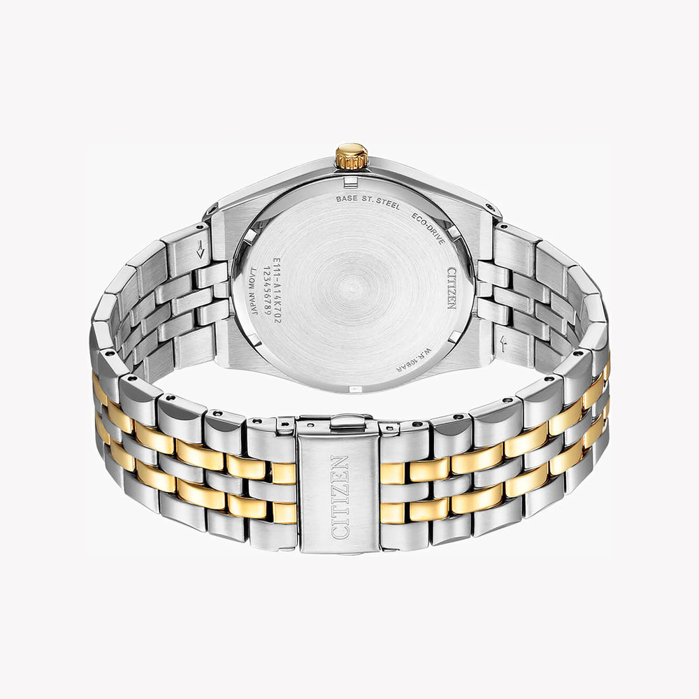 Citizen Men's Gold & Silver Stainless Steel Watch, Green Dial | Bm7339-89x by i-watch