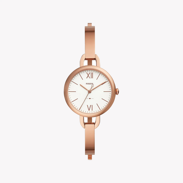 Fossil Women's Rose Gold Watch, White Dial | Es4391 by i-watch