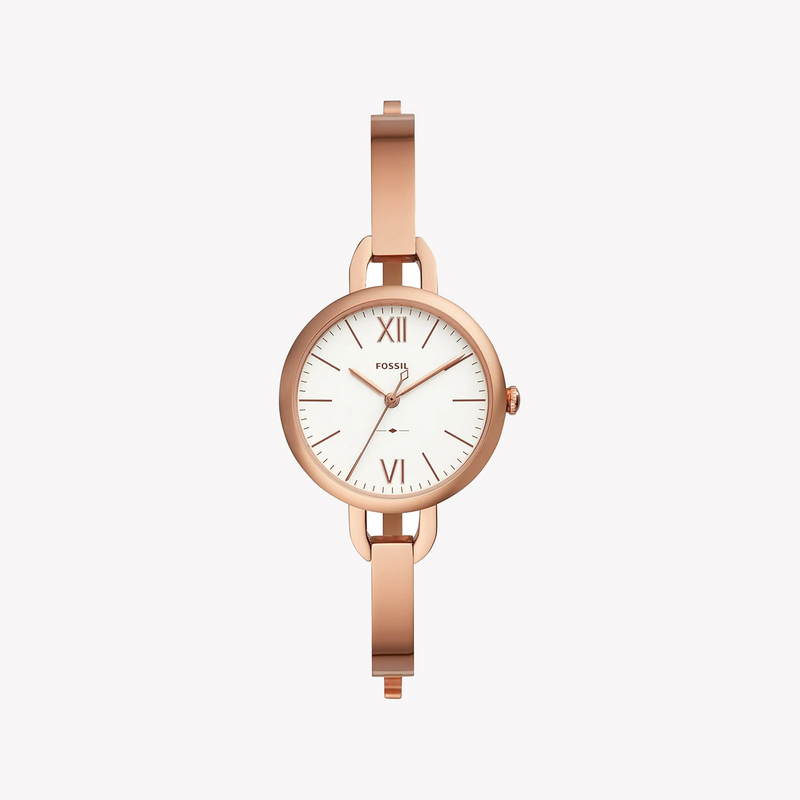 Fossil Women's Rose Gold Watch, White Dial | Es4391 by i-watch