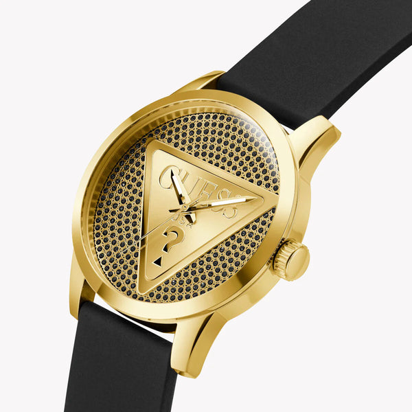 Guess Men's Gold Watch, Black Band | Gw0916g1 by i-watch