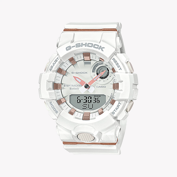 Casio G-Shock Gma-B800-7adr Sporty Elegance - Compact White Women's Watch With Digital Dial And Advanced Fitness Features by i-watch