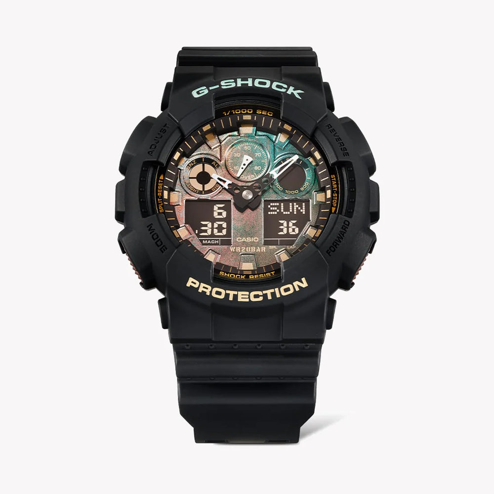 G-Shock Men's Black Resin Watch, Digital Dial | Ga-100rc-1adr by i-watch