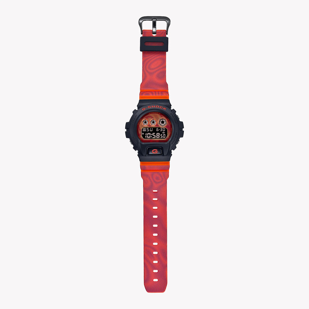 G-Shock Men's Black & Red Resin Watch, Digital | Dw-6900td-4dr by i-watch