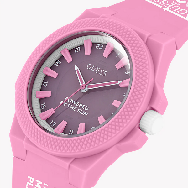Guess Women's Pink Plastic Watch, Pink Dial | Gw0587l3 by i-watch