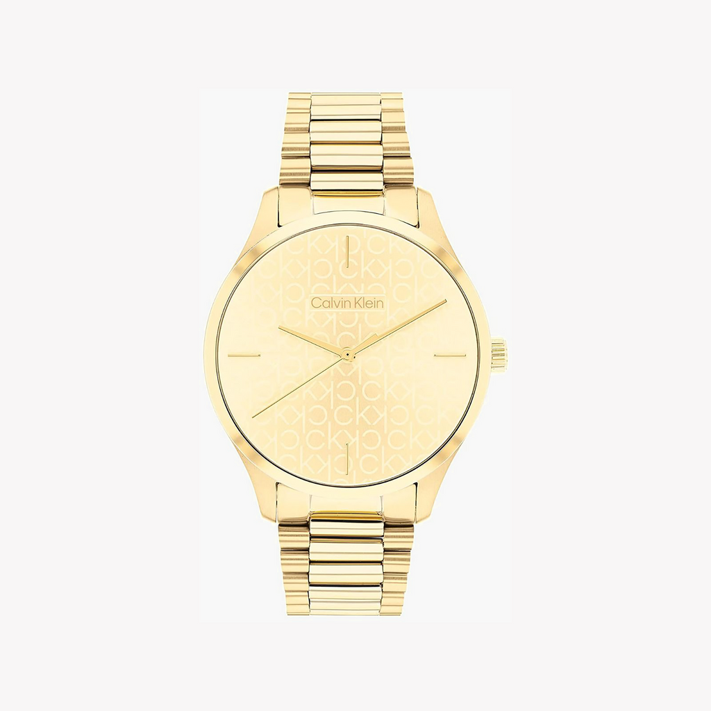Ck Unisex Gold Stainless Steel Watch | Model 25200221