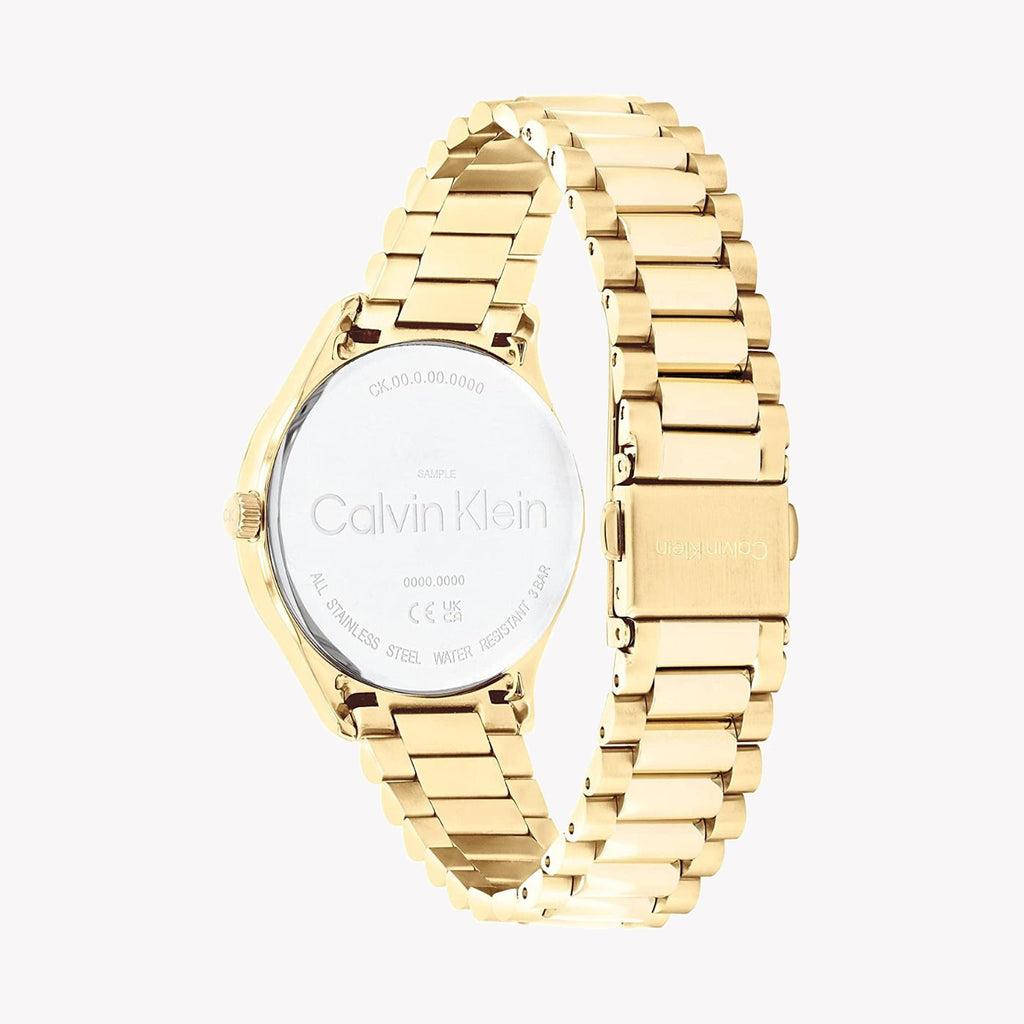Ck Unisex Gold Stainless Steel Watch | Model 25200221