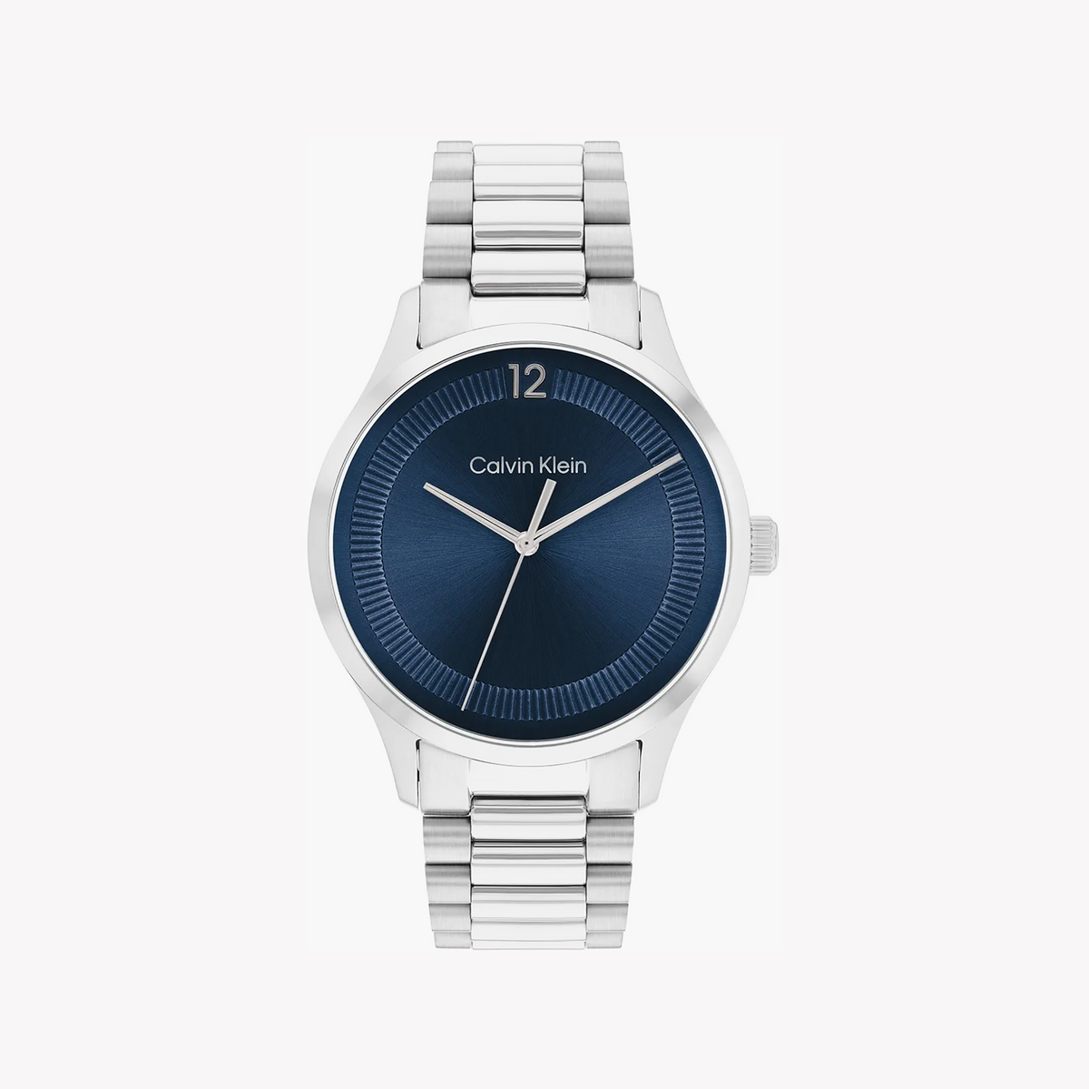 Ck Calvin Klein Unisex Silver/Blue Quartz Watch | 25200225