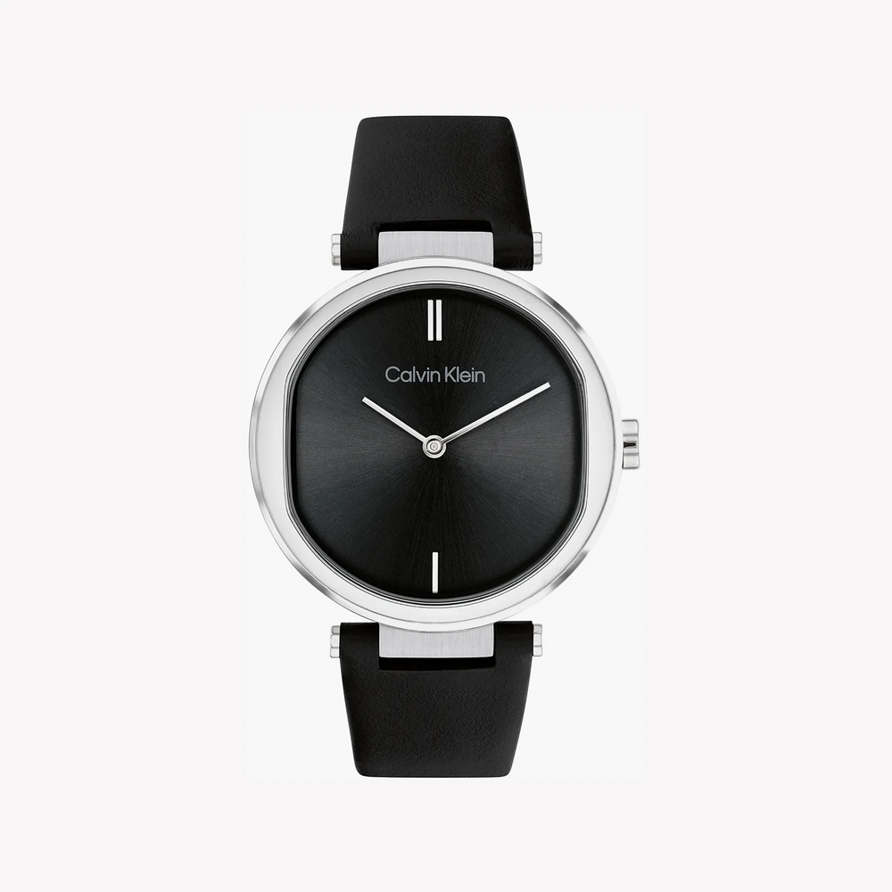 Ck Calvin Klein Women's Silver/Black Watch | 25200255 by i-watch