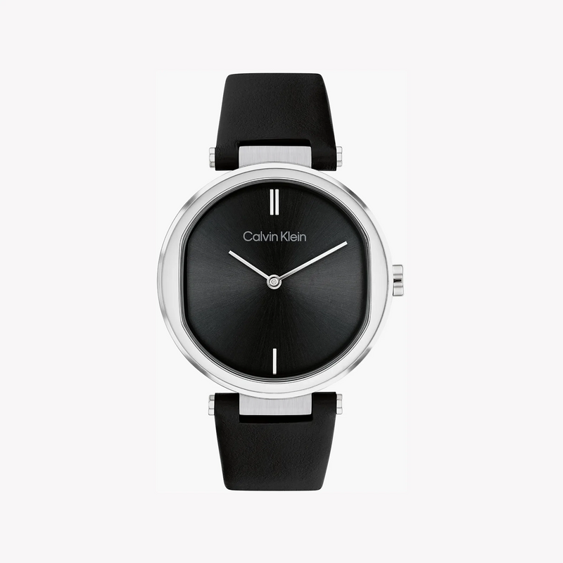 Ck Calvin Klein Women's Silver/Black Watch | 25200255 by i-watch