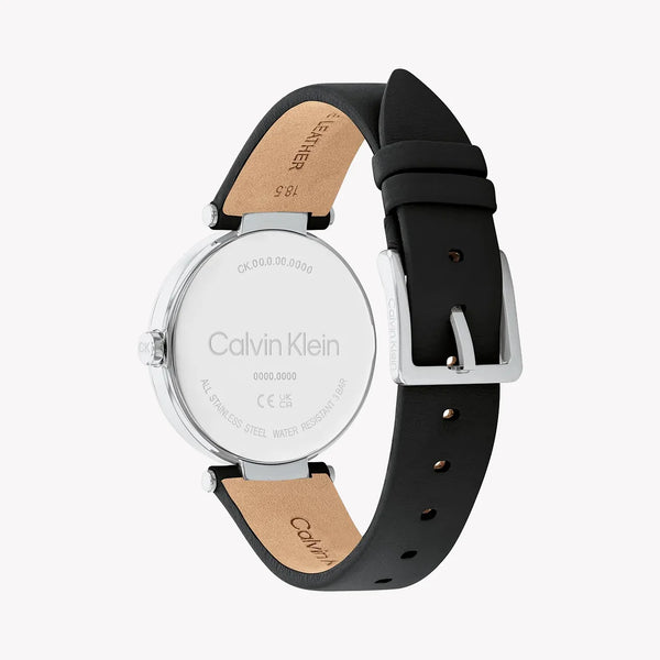 Ck Calvin Klein Women's Silver/Black Watch | 25200255 by i-watch
